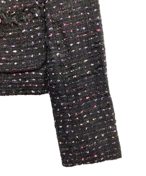 ANAYI（アナイ）ANAYI (アナイ) ツイードジャケット ブラック サイズ:36の古着・服飾アイテム