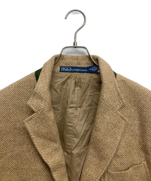 POLO RALPH LAUREN（ポロ・ラルフローレン）POLO RALPH LAUREN (ポロ・ラルフローレン) リネンブレンドテーラードジャケット ベージュ サイズ:46Rの古着・服飾アイテム