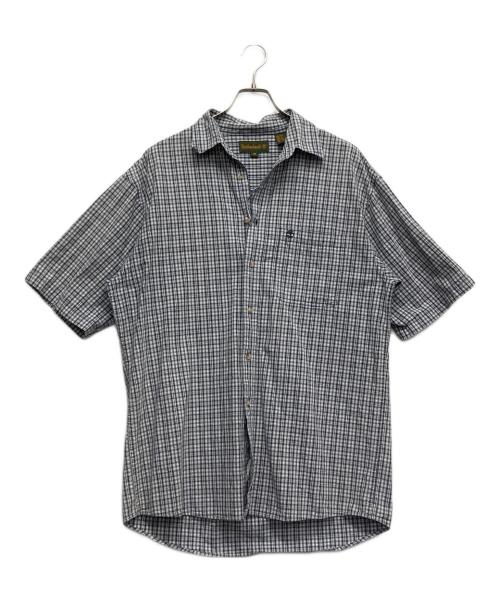 Timberland（ティンバーランド）Timberland (ティンバーランド) 半袖シャツ ブルー サイズ:Mの古着・服飾アイテム