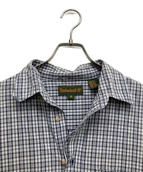 Timberland（ティンバーランド）Timberland (ティンバーランド) 半袖シャツ ブルー サイズ:Mの古着・服飾アイテム