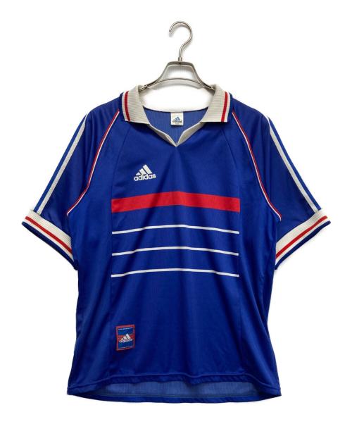 adidas（アディダス）adidas (アディダス) ゲームシャツ ブルー サイズ:O-XOの古着・服飾アイテム