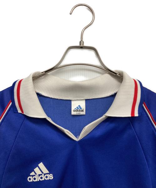 adidas（アディダス）adidas (アディダス) ゲームシャツ ブルー サイズ:O-XOの古着・服飾アイテム