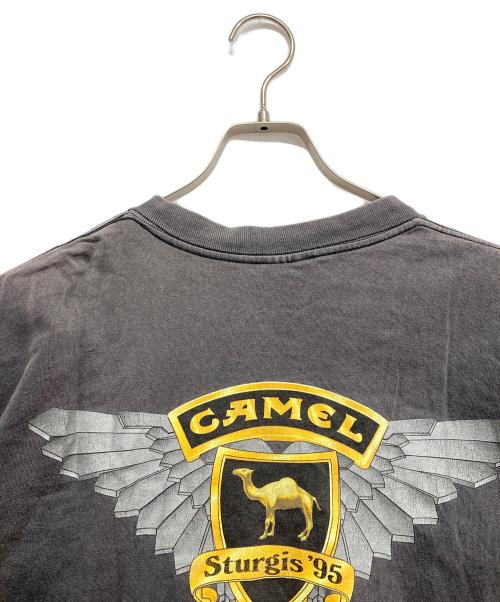 AMERICAN BORN（アメリカン ボーン）american born (アメリカン ボーン) キャメルTシャツ グレー サイズ:XLの古着・服飾アイテム