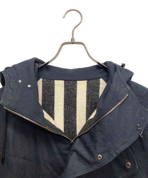 Soe（ソーイ）Soe (ソーイ) フーデッドカバーオール ネイビーの古着・服飾アイテム