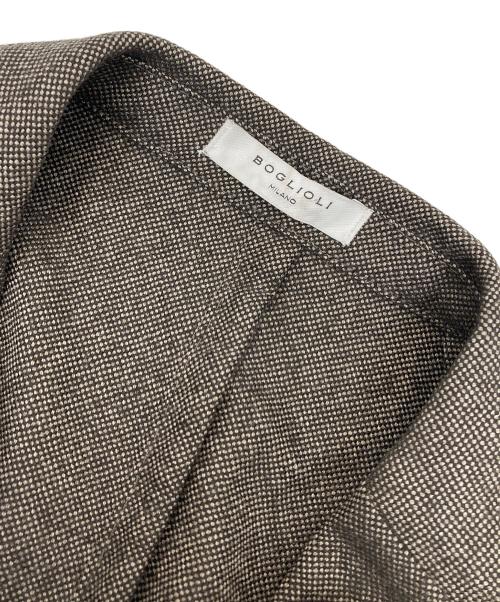 BOGLIOLI（ボリオリ）BOGLIOLI (ボリオリ) ウールテーラードジャケット ブラウン サイズ:48の古着・服飾アイテム