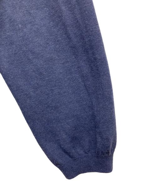 GRAN SASSO（グランサッソ）GRAN SASSO (グランサッソ) L/Sニットポロシャツ ブルー サイズ:50の古着・服飾アイテム