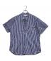 INDIVIDUALIZED SHIRTS（インディビジュアライズドシャツ）の古着「S/Sプルオーバーストライプシャツ」｜ブルー