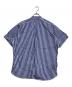 INDIVIDUALIZED SHIRTS (インディビジュアライズドシャツ) S/Sプルオーバーストライプシャツ ブルー サイズ:L：7000円