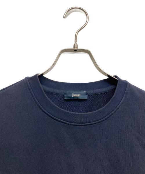 HERNO（ヘルノ）HERNO (ヘルノ) Velcro patch sweatshirt ネイビー サイズ:50の古着・服飾アイテム