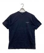 COMME des GARCONS HOMMEコムデギャルソン オム）の古着「ロゴTシャツ」｜ネイビー