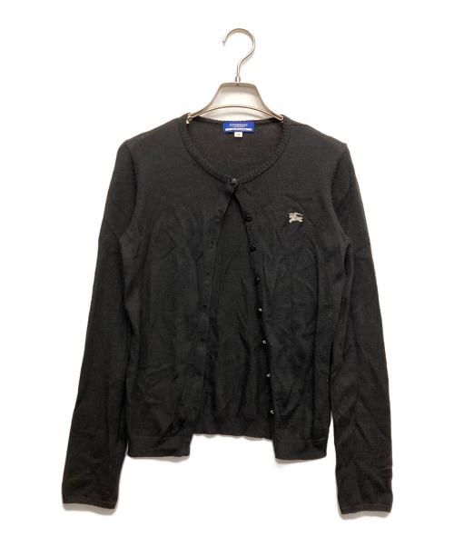 BURBERRY BLUE LABEL（バーバリー ブルー レーベル）BURBERRY BLUE LABEL (バーバリー ブルー レーベル) 薄手カーディガン ブラック サイズ:38の古着・服飾アイテム