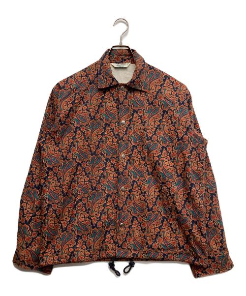 BACKERS（バッカーズ）Backers (バッカーズ) ペイズリー柄 コーチジャケット ブラウン サイズ:Mの古着・服飾アイテム