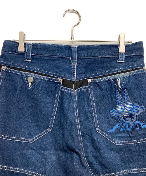 FICCE（フィッチェ）FICCE (フィッチェ) もーれつ太郎コラボデニムパンツ ブルー サイズ:Lの古着・服飾アイテム