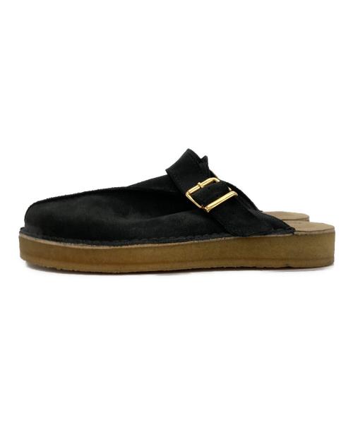 CLARKS（クラークス）CLARKS (クラークス) TREK  MULE サンダル ブラック サイズ:25.5の古着・服飾アイテム