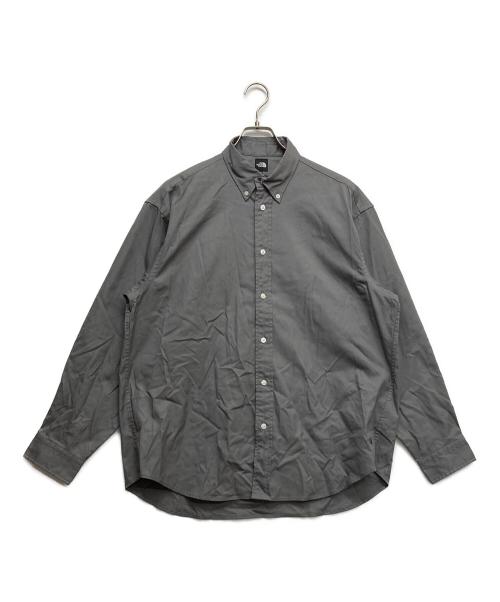 THE NORTH FACE（ザ ノース フェイス）THE NORTH FACE (ザ ノース フェイス) ロングスリーブハーフドームシャツ グレー サイズ:Mの古着・服飾アイテム