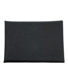 HERMES（エルメス）の古着「Calvi Duo NOIR(89) Epsom Silver」｜ブラック