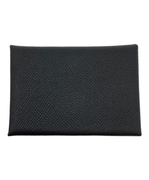 HERMES（エルメス）HERMES (エルメス) Calvi Duo NOIR(89) Epsom Silver ブラックの古着・服飾アイテム