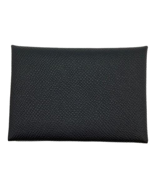 HERMES（エルメス）HERMES (エルメス) Calvi Duo NOIR(89) Epsom Silver ブラックの古着・服飾アイテム
