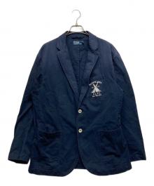 POLO RALPH LAUREN（ポロ・ラルフローレン）の古着「コットンテーラードジャケット」｜ネイビー