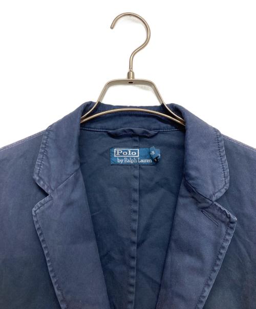 POLO RALPH LAUREN（ポロ・ラルフローレン）POLO RALPH LAUREN (ポロ・ラルフローレン) コットンテーラードジャケット ネイビー サイズ:42の古着・服飾アイテム