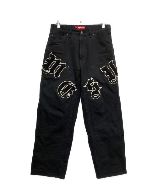 SUPREME（シュプリーム）SUPREME (シュプリーム) Old English Double Knee Painter ブラック サイズ:30の古着・服飾アイテム