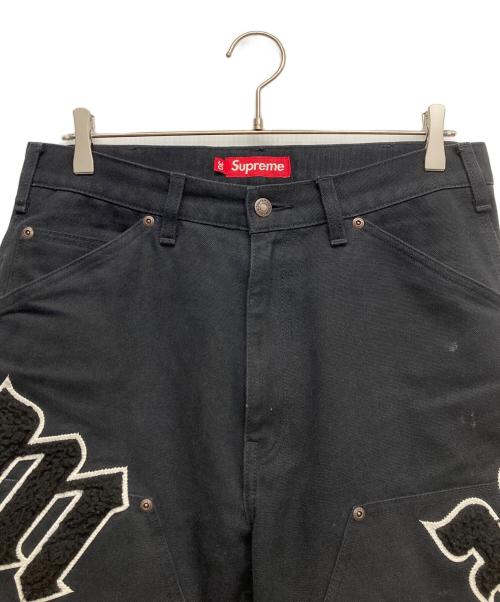 SUPREME（シュプリーム）SUPREME (シュプリーム) Old English Double Knee Painter ブラック サイズ:30の古着・服飾アイテム