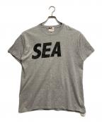 WIND AND SEAウィンダンシー）の古着「プリントTシャツ」｜グレー
