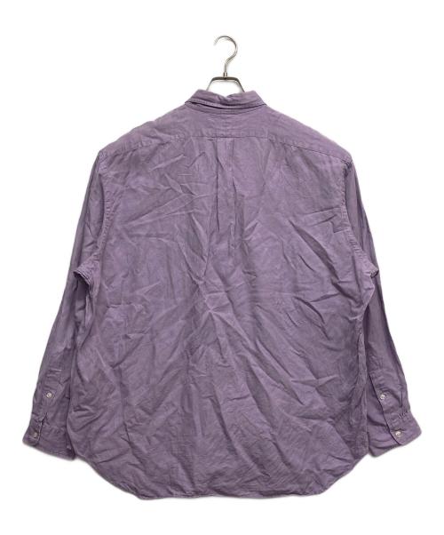 POLO RALPH LAUREN（ポロ・ラルフローレン）POLO RALPH LAUREN (ポロ・ラルフローレン) BLAKE シルクリネンシャツ パープル サイズ:XXLの古着・服飾アイテム