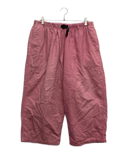 GRAMICCI（グラミチ）GRAMICCI (グラミチ) LINEN COTTON BALLOON PANTS ピンク サイズ:Lの古着・服飾アイテム