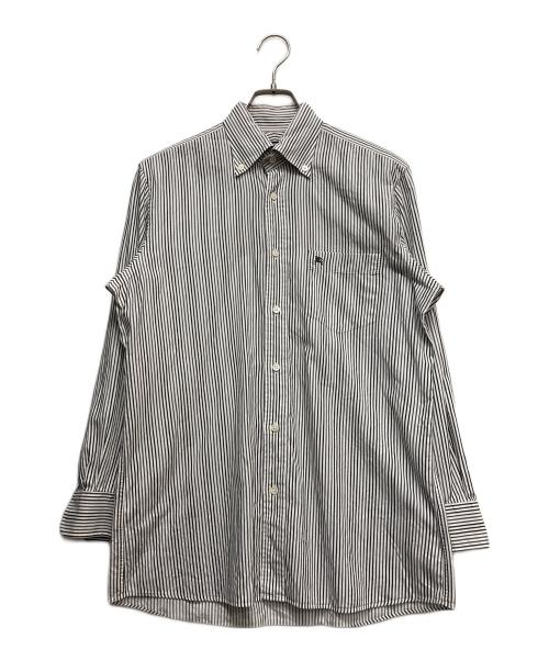 BURBERRY LONDON（バーバリーロンドン）BURBERRY LONDON (バーバリーロンドン) ストライプシャツ ブラック サイズ:Mの古着・服飾アイテム