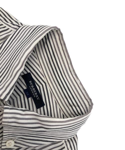BURBERRY LONDON（バーバリーロンドン）BURBERRY LONDON (バーバリーロンドン) ストライプシャツ ブラック サイズ:Mの古着・服飾アイテム