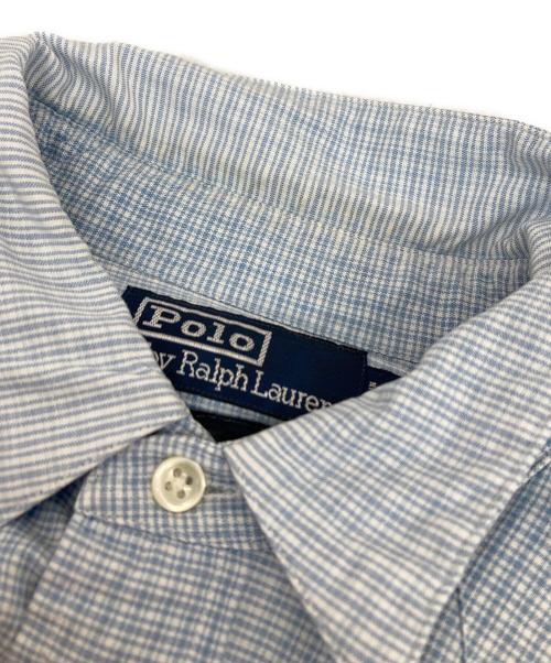 POLO RALPH LAUREN（ポロ・ラルフローレン）POLO RALPH LAUREN (ポロ・ラルフローレン) WESTERN L/Sシャツ ブルー サイズ:Mの古着・服飾アイテム