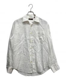 JOSEPH ABBOUD（ジョセフアブード）の古着「リネンシャツ」｜ホワイト