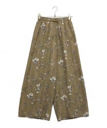 TODAYFUL（トゥデイフル）の古着「Sheer Flower PT」｜ブラウン