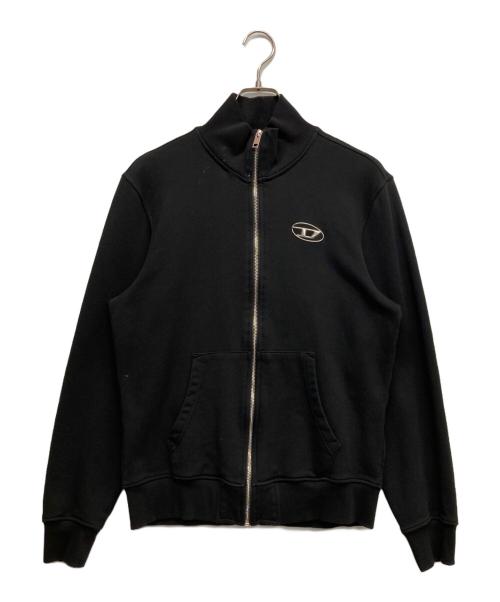DIESEL（ディーゼル）DIESEL (ディーゼル) Dロゴジップアップスウェット ブラック サイズ:Mの古着・服飾アイテム