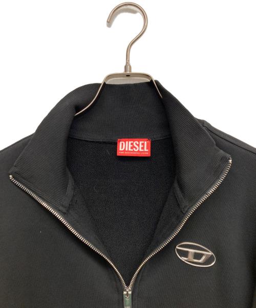 DIESEL（ディーゼル）DIESEL (ディーゼル) Dロゴジップアップスウェット ブラック サイズ:Mの古着・服飾アイテム