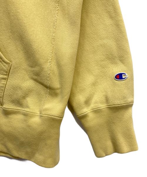 Champion（チャンピオン）Champion (チャンピオン) リバースウィーブプルオーバーフーデッドスウェットシャツ イエロー サイズ:XLの古着・服飾アイテム