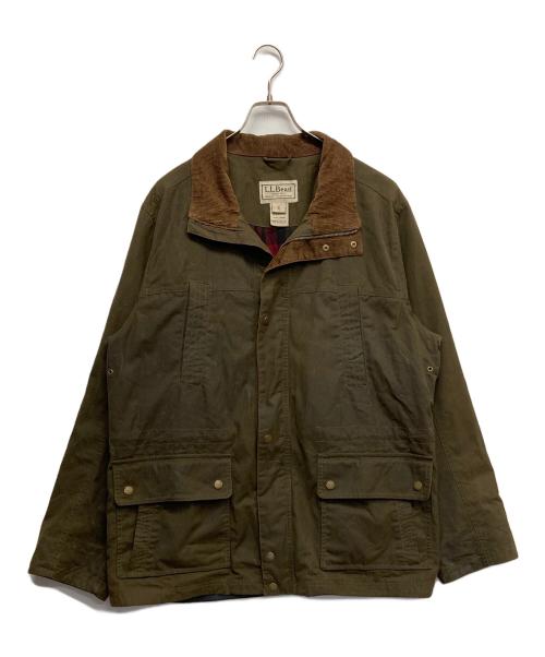 L.L.Bean（エルエルビーン）L.L.Bean (エルエルビーン) ワックスコットンオイルドハンティングジャケット メンズ グリーン サイズ:XLの古着・服飾アイテム