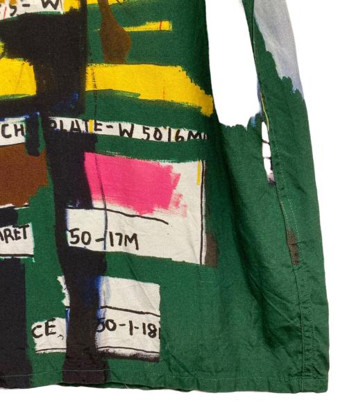WACKO MARIA（ワコマリア）WACKO MARIA (ワコマリア) Jean-Michel Basquiat (ジャン ミシェル バスキア) バスキコラボアロハシャツ グリーン サイズ:Mの古着・服飾アイテム