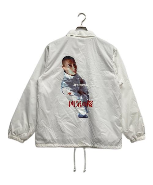 WACKO MARIA（ワコマリア）WACKO MARIA (ワコマリア) 凶器の桜コラボ コーチジャケット ホワイト サイズ:Mの古着・服飾アイテム