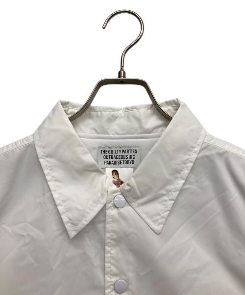 WACKO MARIA（ワコマリア）WACKO MARIA (ワコマリア) 凶器の桜コラボ コーチジャケット ホワイト サイズ:Mの古着・服飾アイテム