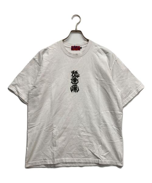 BUDSPOOL（バッズプール）BUDSPOOL (バッズプール) 舐達磨 プリントＴシャツ ホワイト サイズ:XLの古着・服飾アイテム