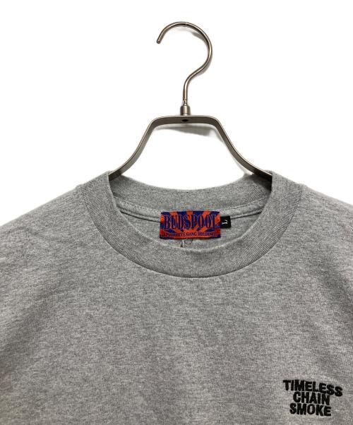 BUDSPOOL（バッズプール）BUDSPOOL (バッズプール) CHAIN SMOKE Tシャツ グレー サイズ:Lの古着・服飾アイテム