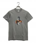stussyステューシー）の古着「ブルースリープリントＴシャツ」｜グレー