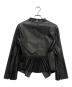 GIORGIO ARMANI (ジョルジョアルマーニ) ペプラムレザージャケット ブラック サイズ:38：15000円