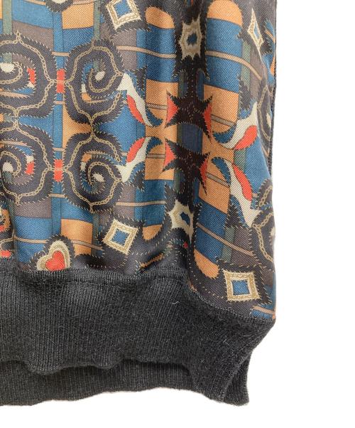 HERMES（エルメス）HERMES (エルメス) シルク切替ショートスリーブニット ブラック サイズ:38の古着・服飾アイテム