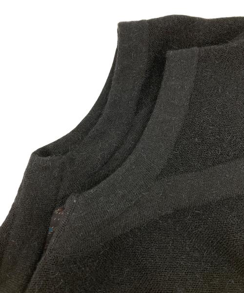 HERMES（エルメス）HERMES (エルメス) シルク切替ショートスリーブニット ブラック サイズ:38の古着・服飾アイテム