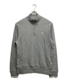 FRED PERRY（フレッドペリー）の古着「ハーフジップスウェット」｜グレー