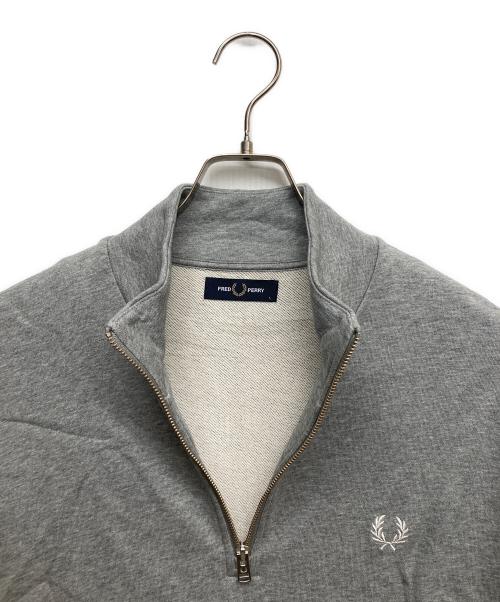 FRED PERRY（フレッドペリー）FRED PERRY (フレッドペリー) ハーフジップスウェット グレー サイズ:Lの古着・服飾アイテム