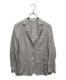 Maker's Shirt 鎌倉（メーカーズシャツカマクラ）の古着「リネン混テーラードジャケット」｜グレー